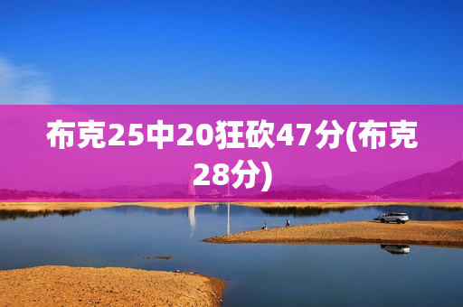 布克25中20狂砍47分(布克28分)