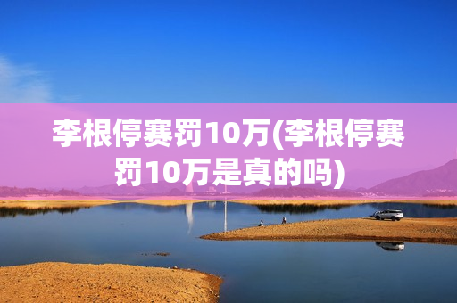 李根停赛罚10万(李根停赛罚10万是真的吗)