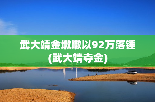 武大靖金墩墩以92万落锤(武大靖夺金)