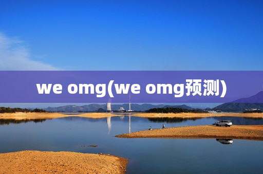 we omg(we omg预测)