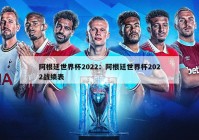 阿根廷世界杯2022：阿根廷世界杯2022战绩表