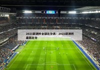 2021欧洲杯全部比分表：2021欧洲杯最新比分